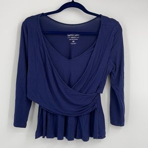 Torrid Soft Knit Faux Wrap Top